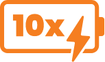 Up to 10x longer overall lifespan than SLA batteries*